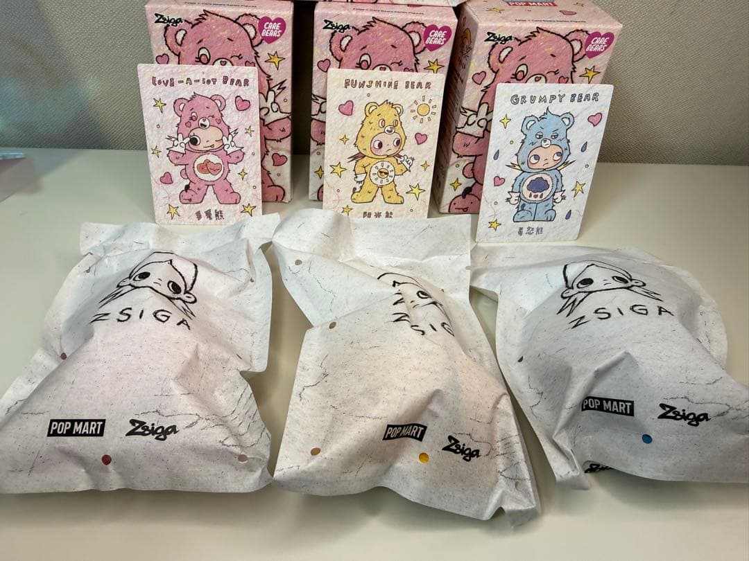 POP MART Zsiga ケアベア　　　3点セット