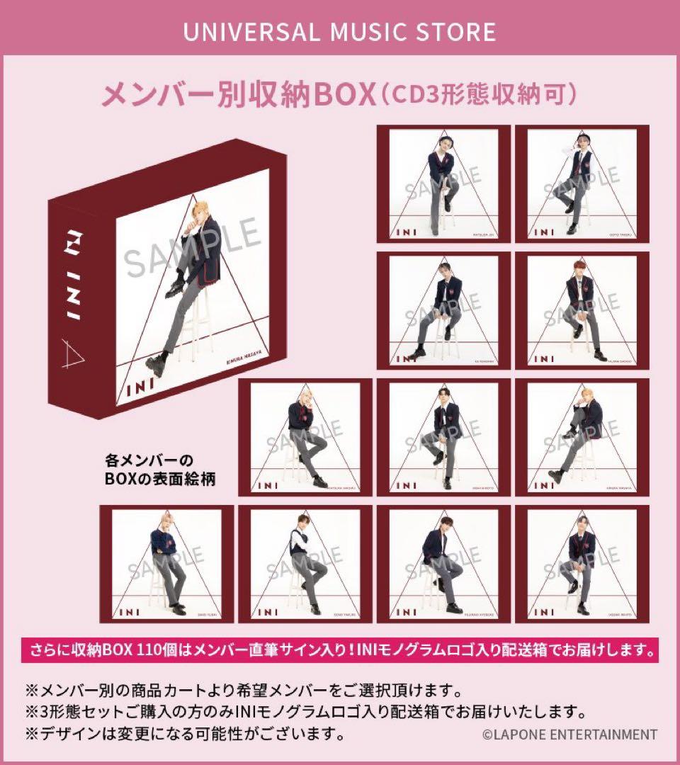 INI 池﨑理人 直筆サイン メッセージ入り BOX収納ケース