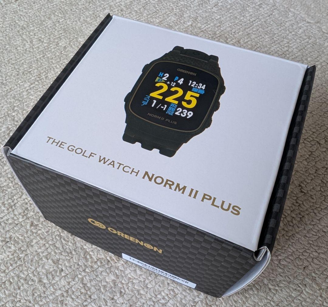 お客品　　GREENON ゴルフウォッチ NORM II PLUS（黒）