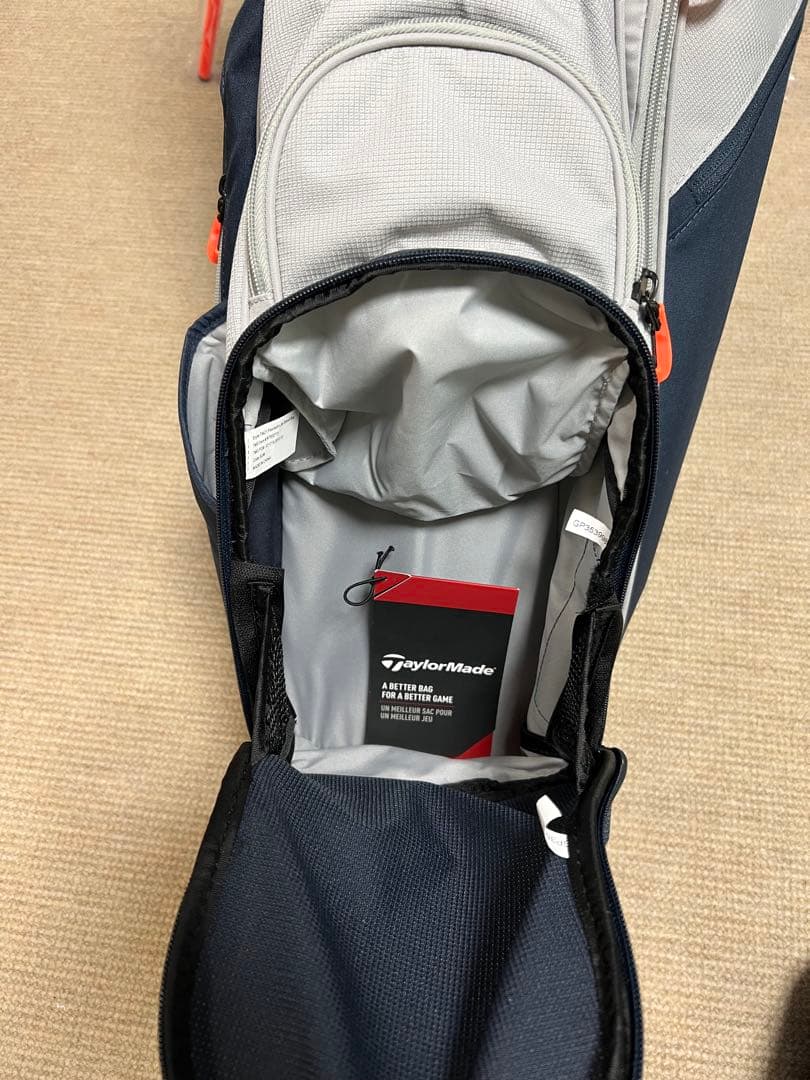 ぽ*ず様 【新品】TaylorMade スタンドバッグ グレー/ネイビー
