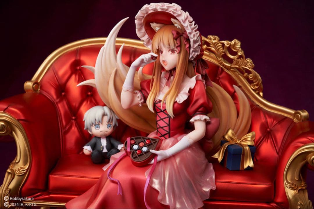 狼と香辛料 ホロ バレンタインVer. 1/7 完成品フィギュア　特典色紙付き