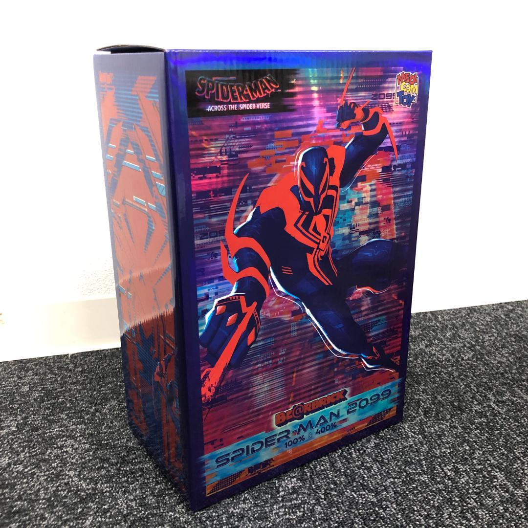 【新品未開封】BS055/ベアブリック/スパイダーマン2099/100%400%