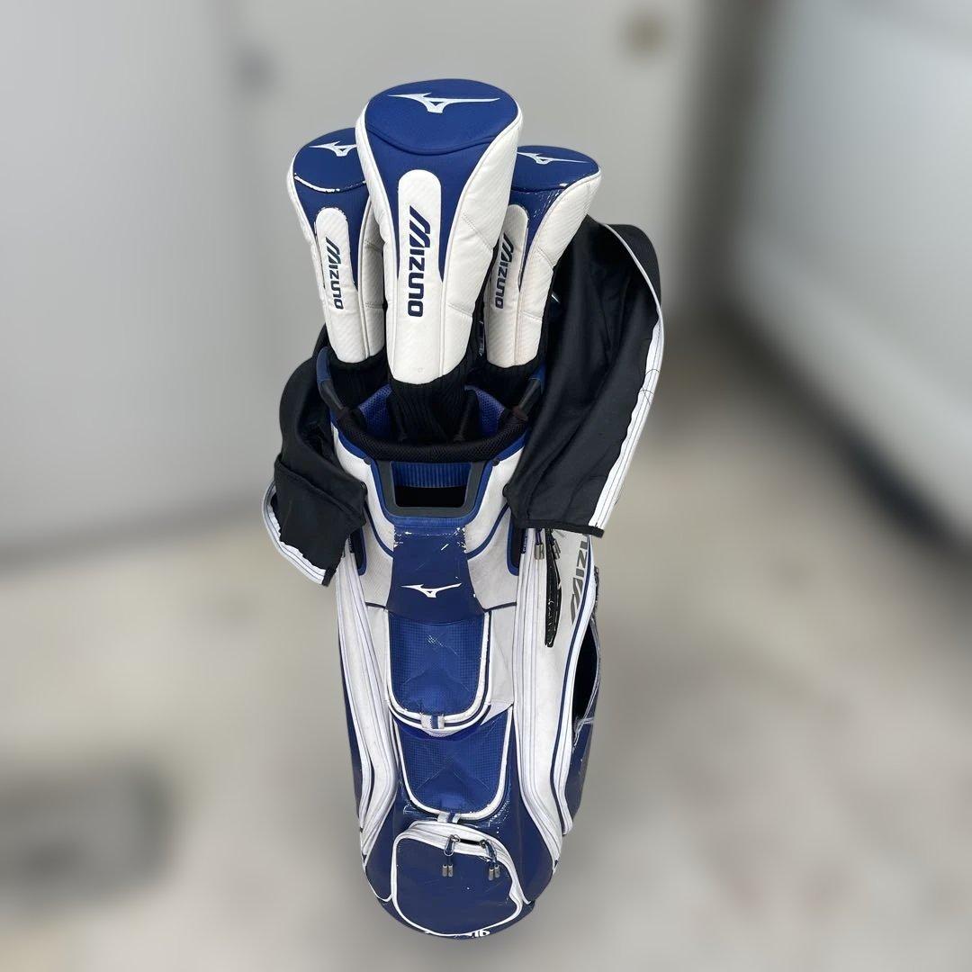 Mizuno キャディバッグ 青/白