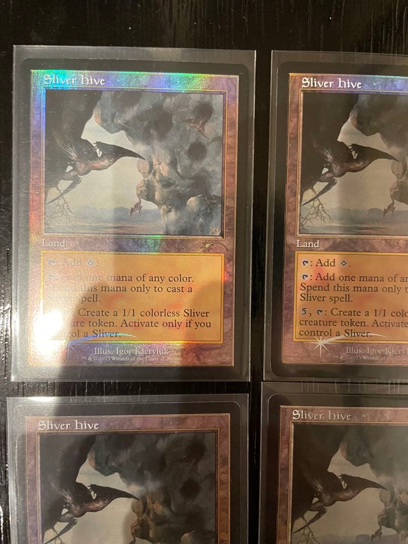 MTG スリヴァーの巣 Sliver Hive 英語 旧枠ＦＯＩＬ　4枚セット