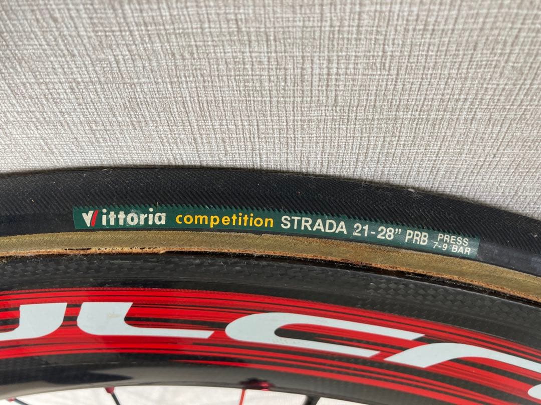 80mmカーボンディープリムホイール 前後