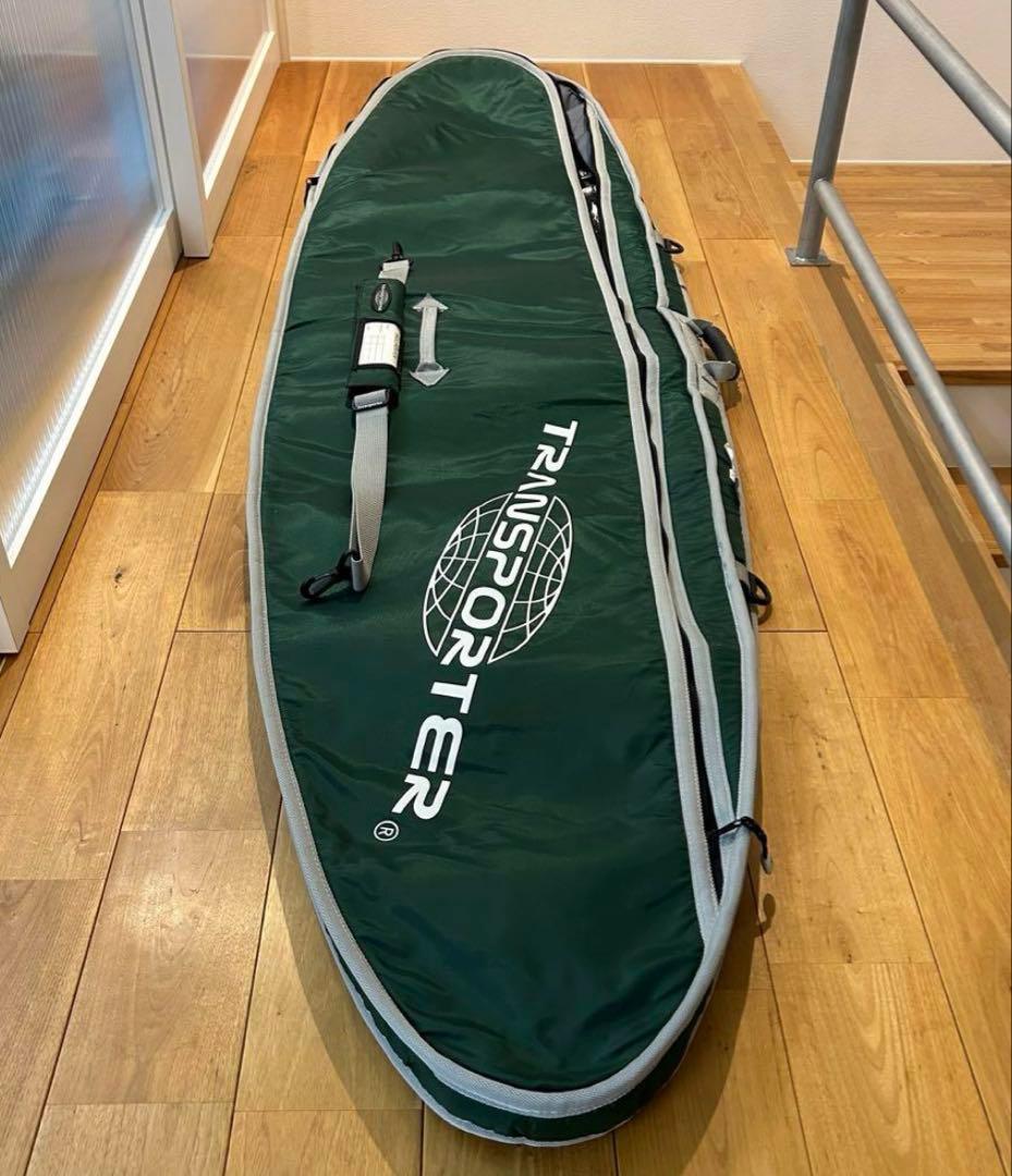 TRANSPORTER サーフボードケース 6'4 L緑