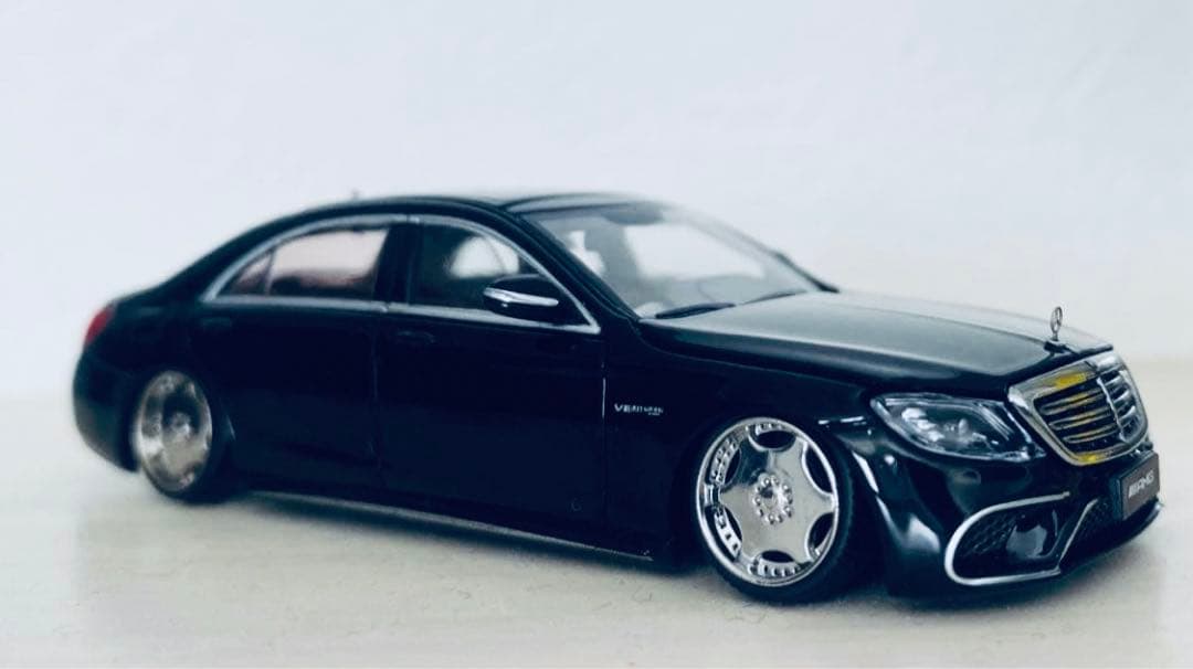 1/64 メルセデス・ベンツ Sクラス AMG仕様 ミニカー ローダウン　改