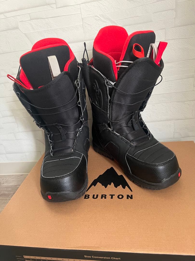 Burton スノーボードブーツ ブラック/レッド