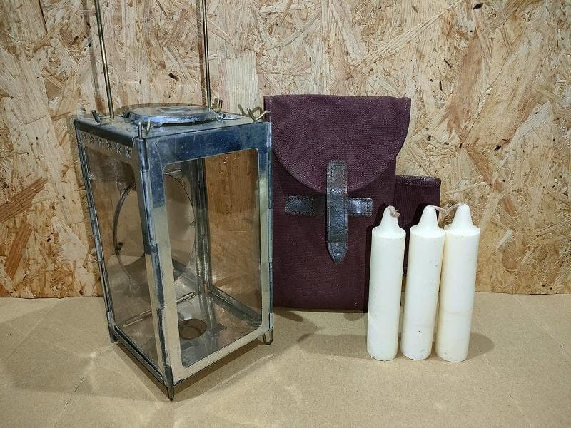 ヴィンテージ品　極美品1930年代　スイス軍フォールディングキャンドルランタン