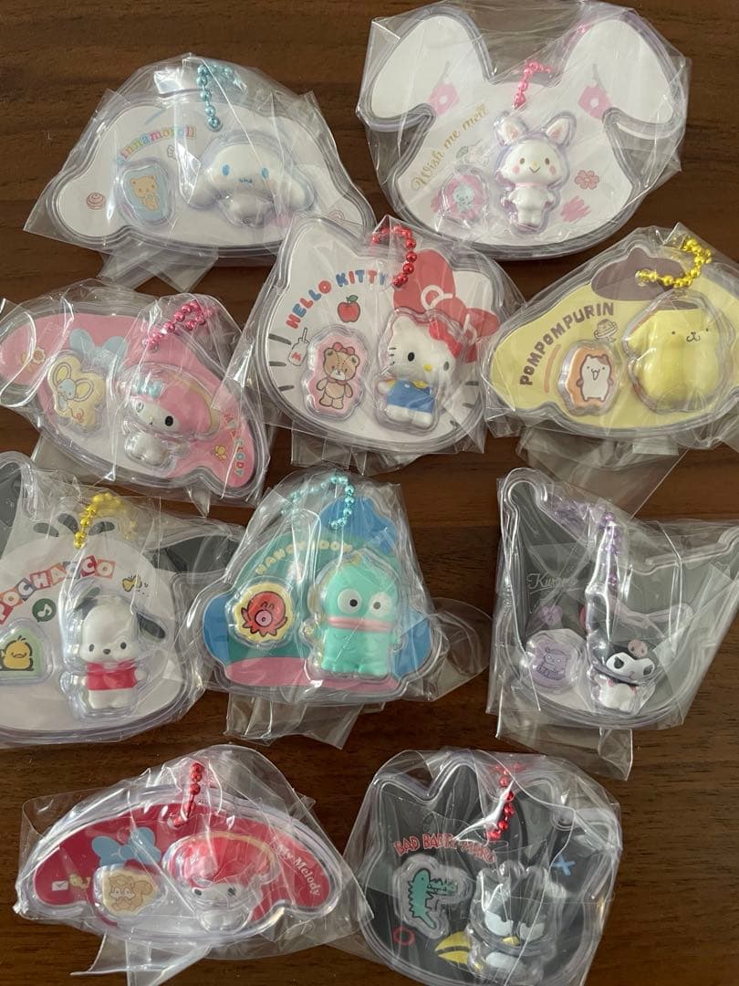 サンリオキャラクターズ　パッケージチャーム&チョコボーロ　10種コンプリート