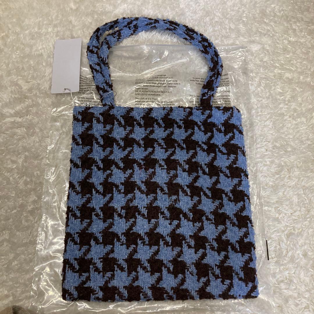 CHANEL ツイードトートバッグ　ビジュー