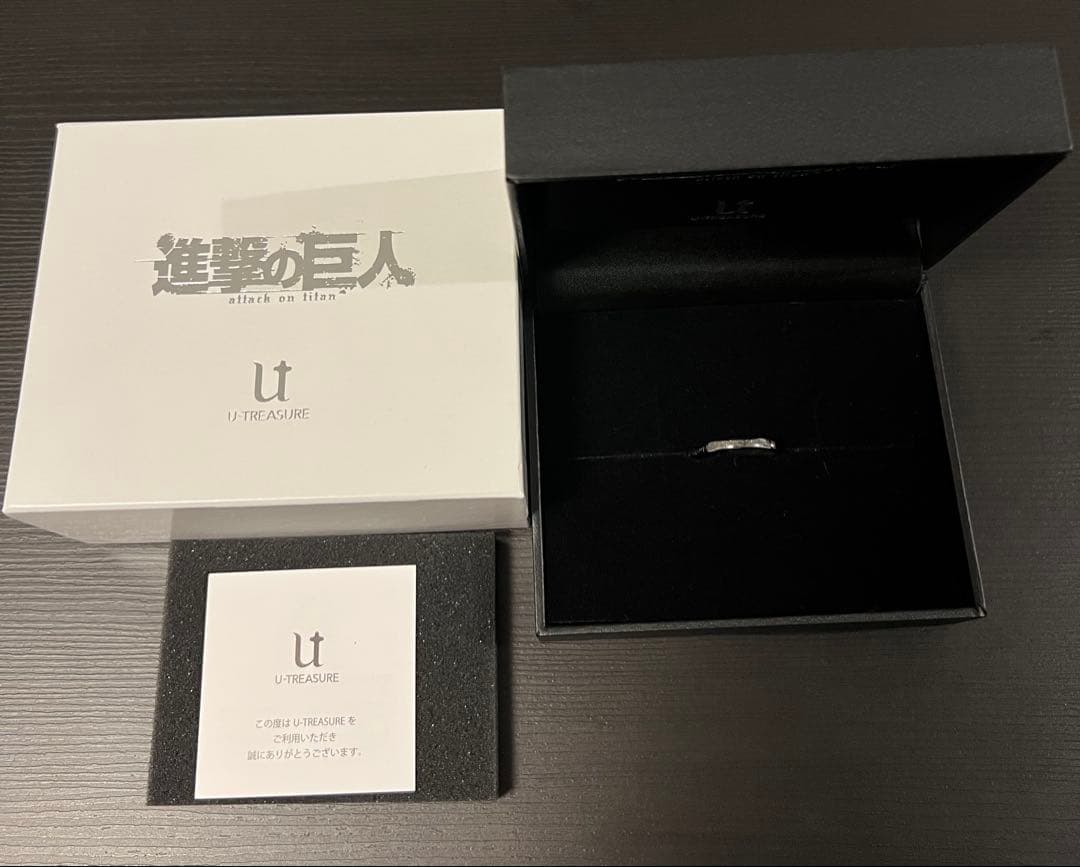 進撃の巨人 シンプルメッセージリング U-TREASURE ハンジ