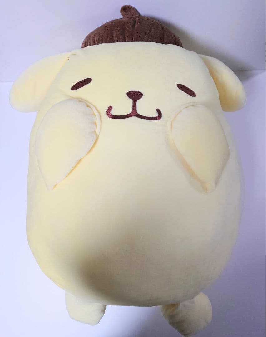 特大　ポムポムプリン　ほっぺぎゅームニュムニュ　BIG　ぬいぐるみ