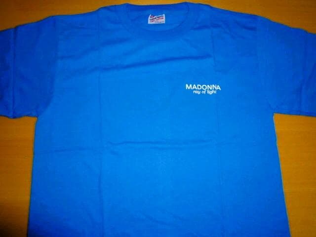 マドンナ 　ray of light　貴重 オフィシャル Tシャツ 青　Lサイズ