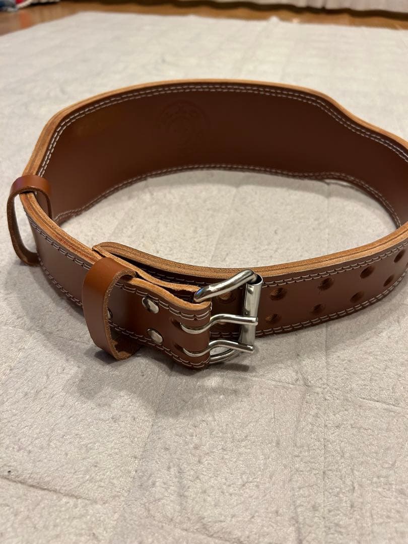 【最終処分価格】ゴールドジム プロレザーベルトL