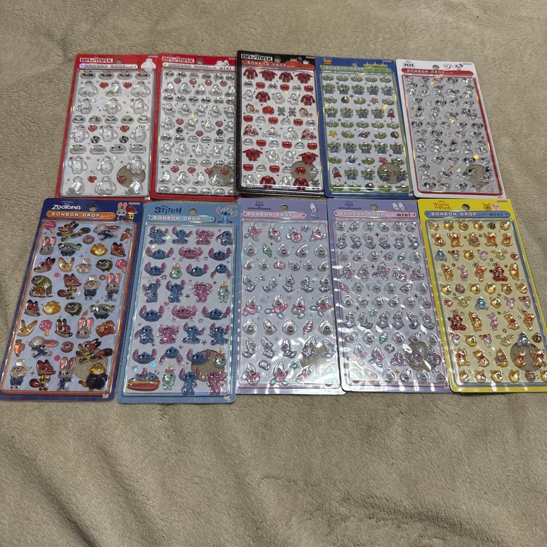 正規品　ボンボンドロップシール　ディズニー