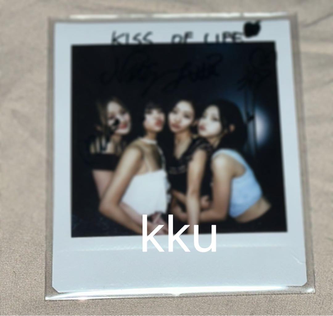 KISS OF LIFE キオプ直筆サイン チェキ