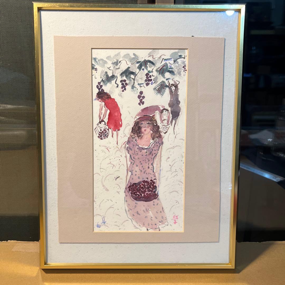 深沢紅子　水彩画
