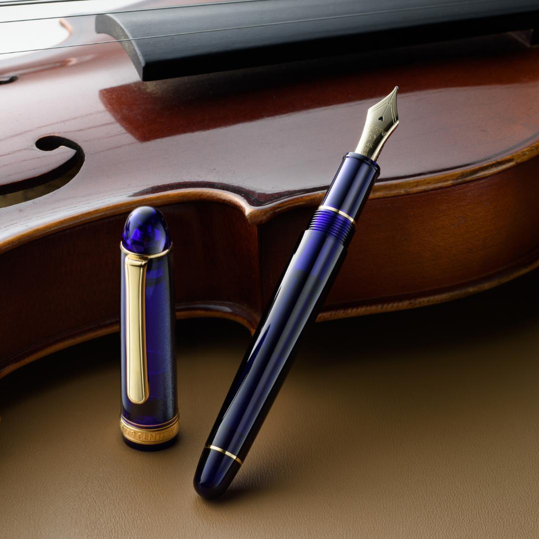 プラチナ万年筆 #3776 センチュリー シャルトルブルー PNB-15000
