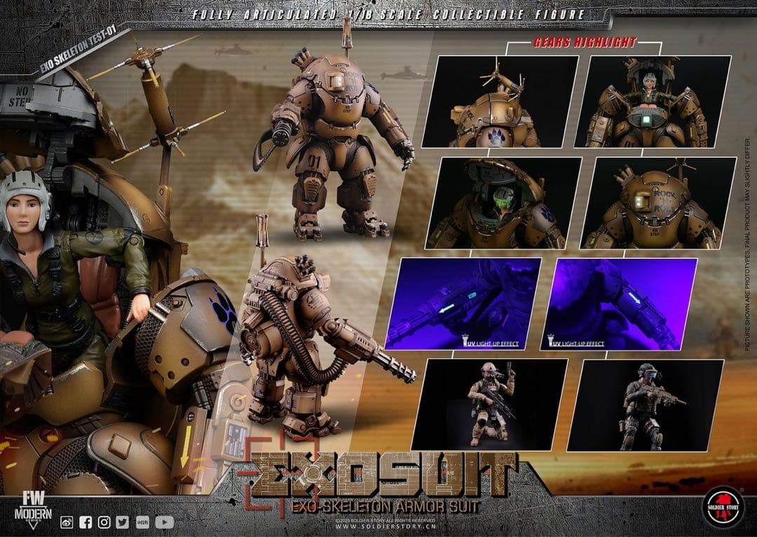 ミリタリー SoldierStory SSE001 1/18Armor Suit XO-01