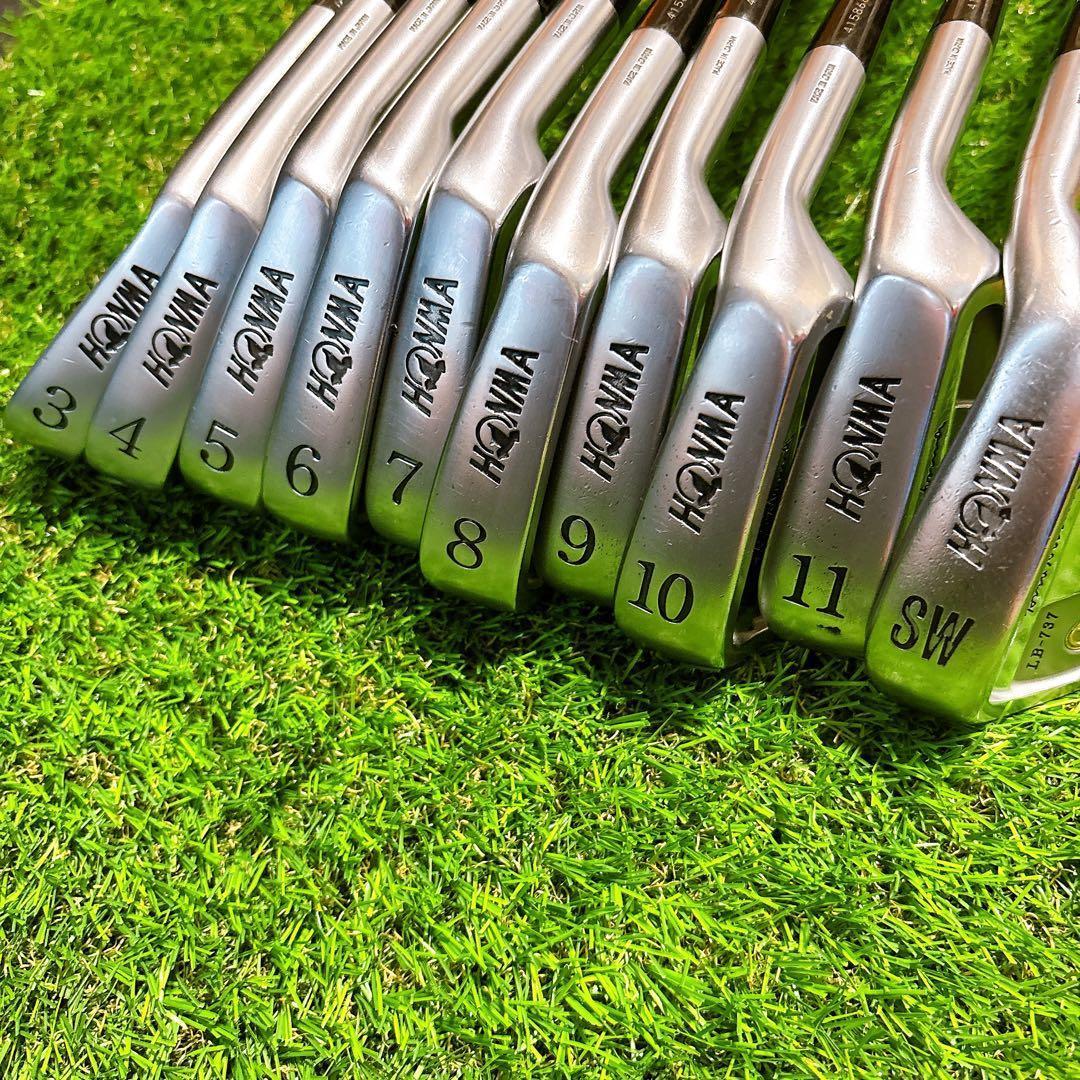 《超希少モデル》 HONMA LB-737 アイアンフルセット ゴールド 10本