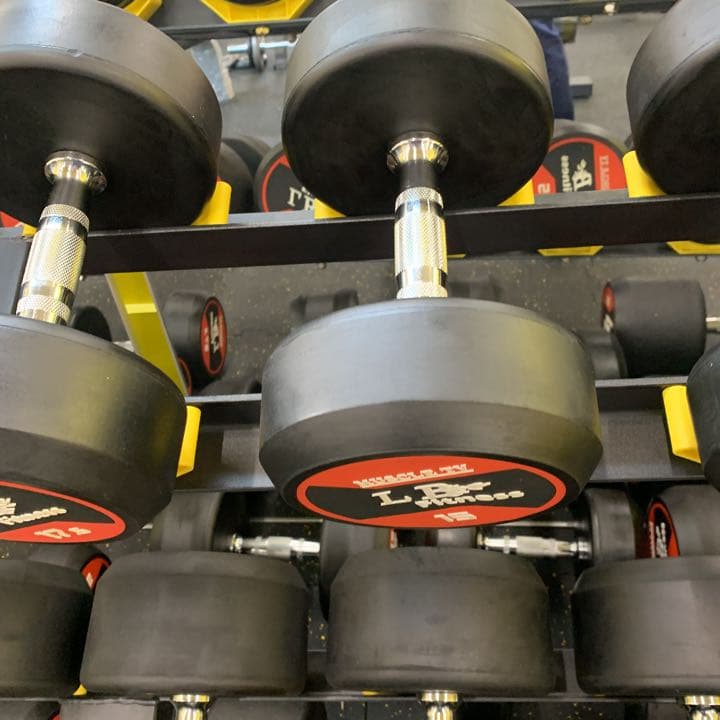 ラバーダンベル　32.5kg 2個