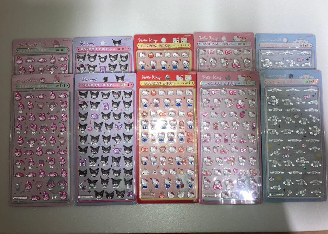 国内完全正規品 ボンボンドロップシール ミニ サンリオ5種✕2セット