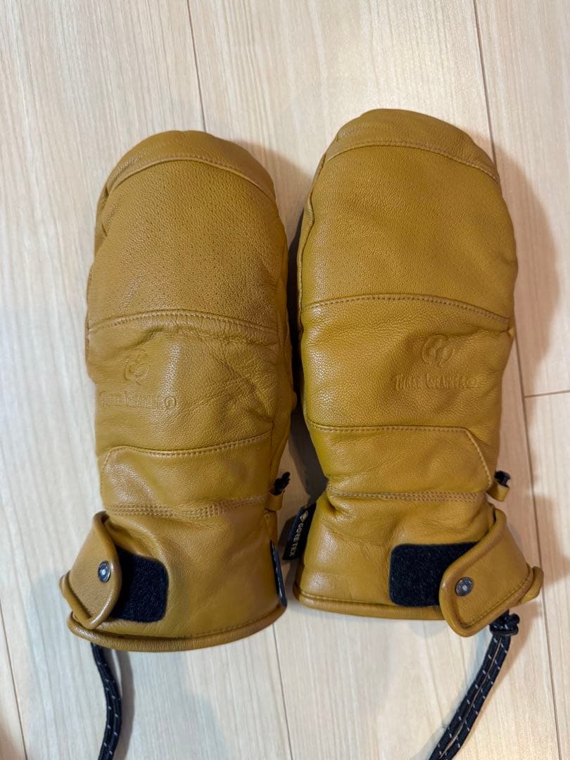 【最高級】レザー ミトン グローブ ブラウン GORE-TEX メンズ:Ｍ