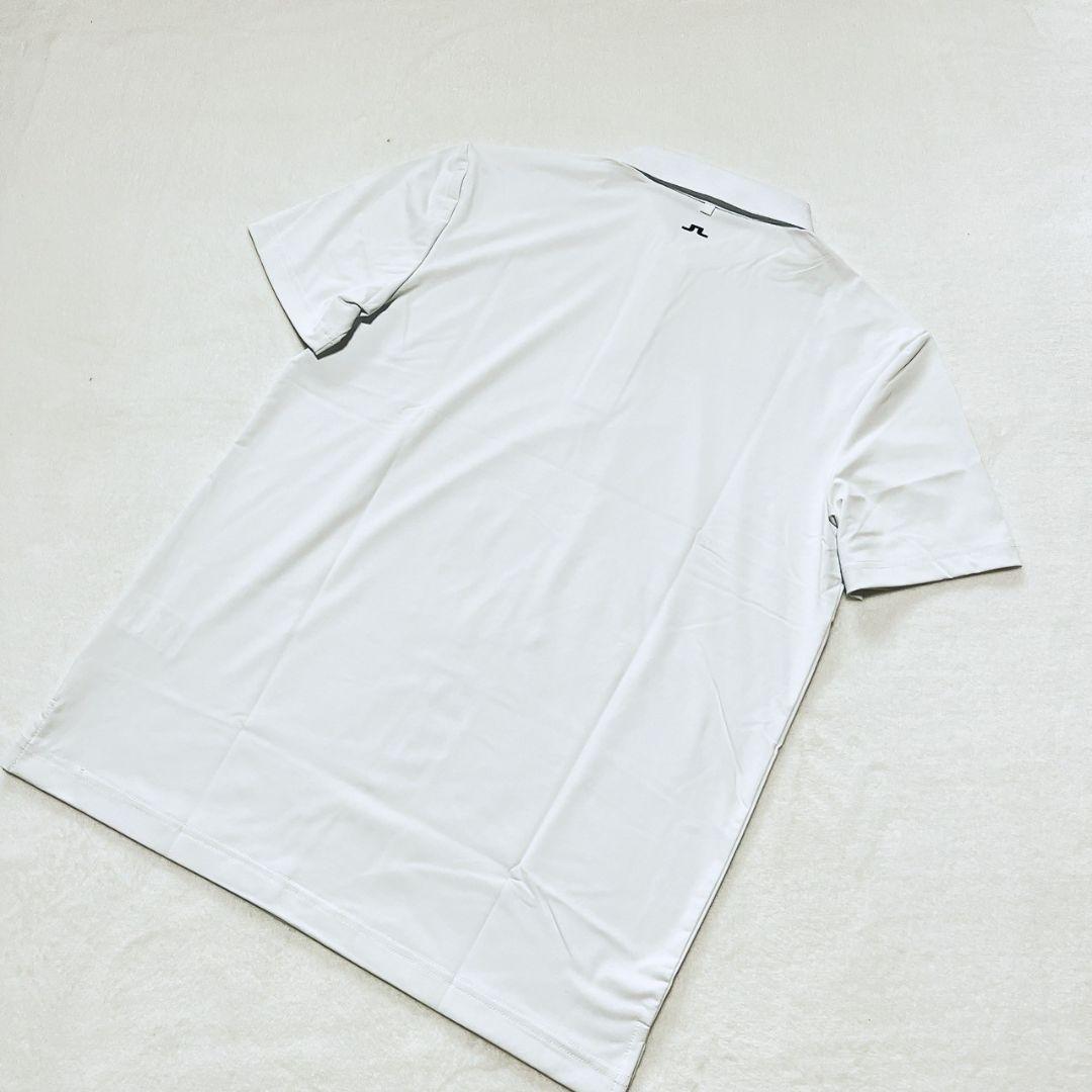 新品　J.LINDEBERG　ゴルフ　半袖ポロシャツ　ホワイト　XXL　メンズ