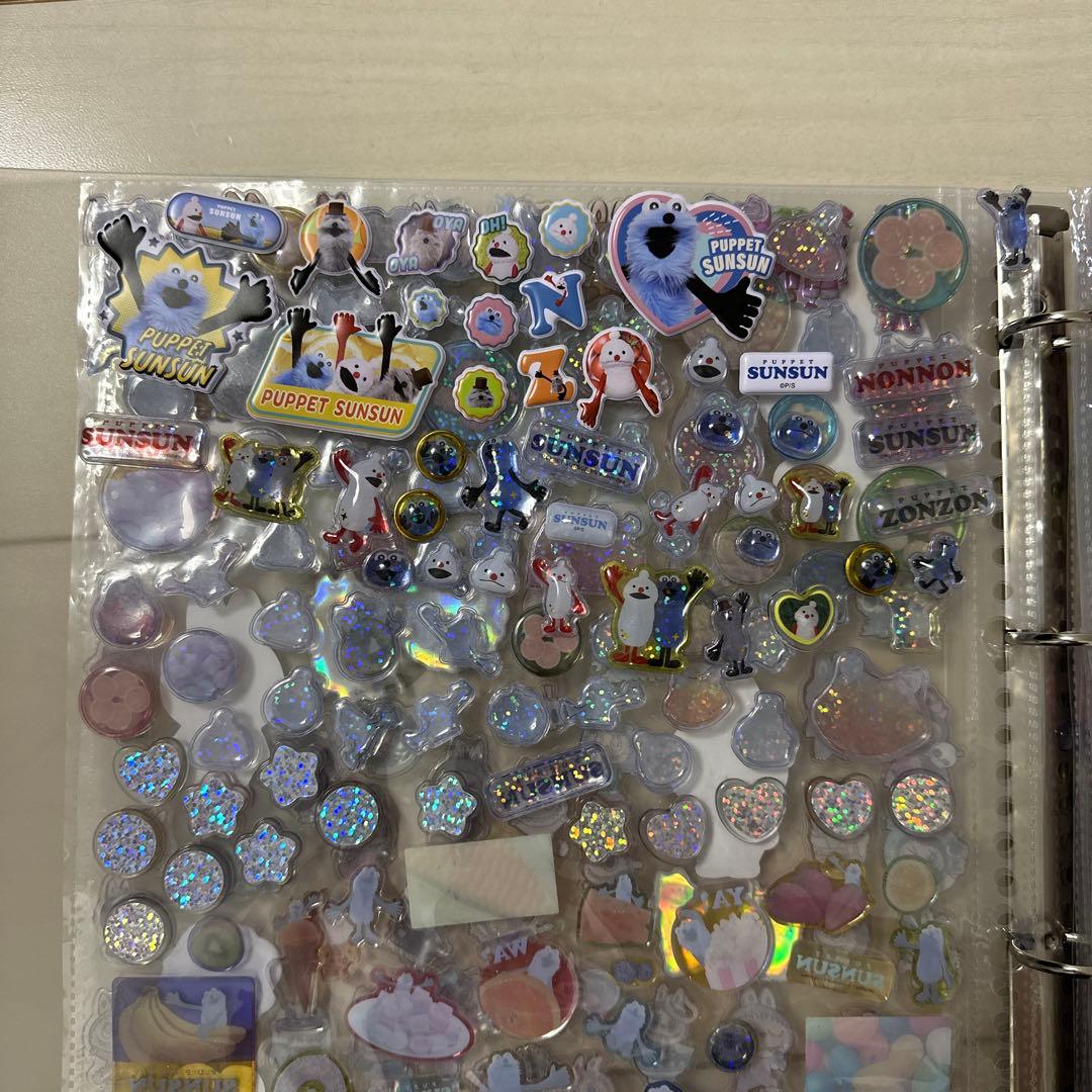 ボンボンドロップシール　キャラクターシール集 A4シール帳完成品