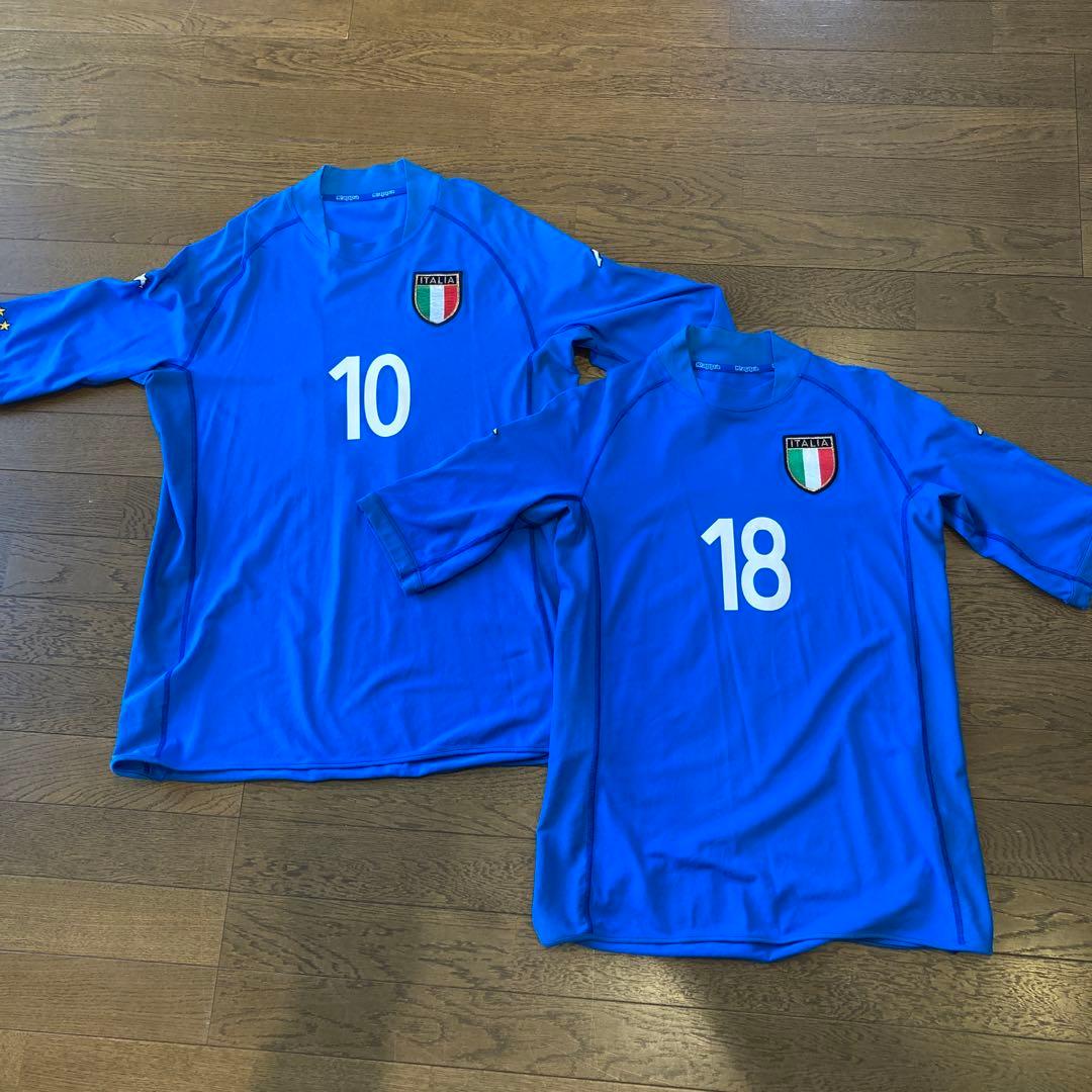2002W杯イタリア代表R.バッジョ仕様レプリカユニフォーム２枚セット