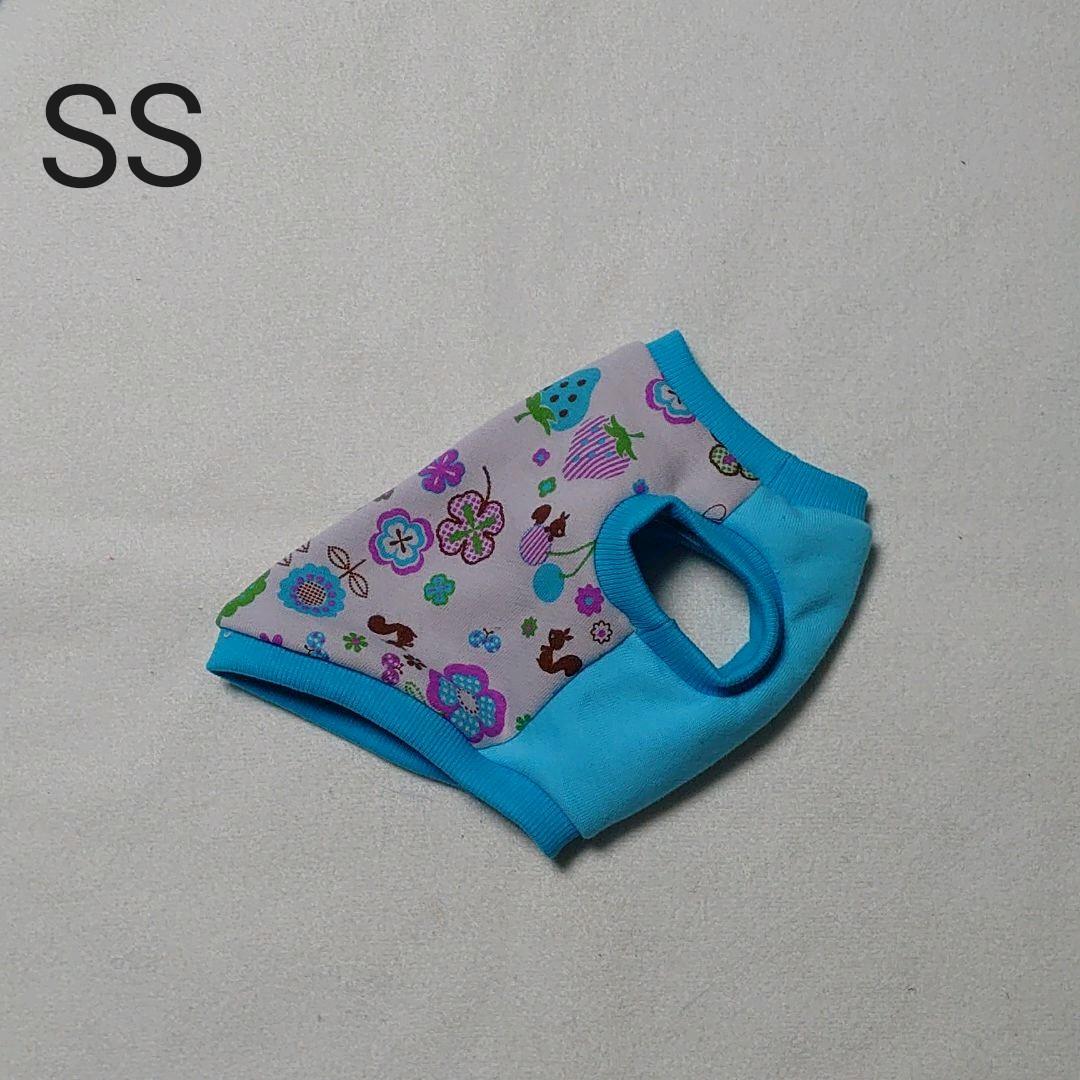 犬服 SS わんこの普段着　青いちご