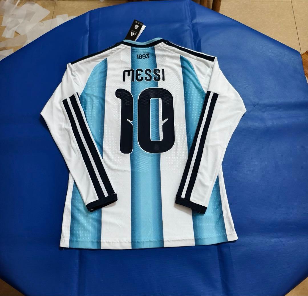 2026アルゼンチン代表　ホームユニフォーム　長袖　10番　メッシ　adidas