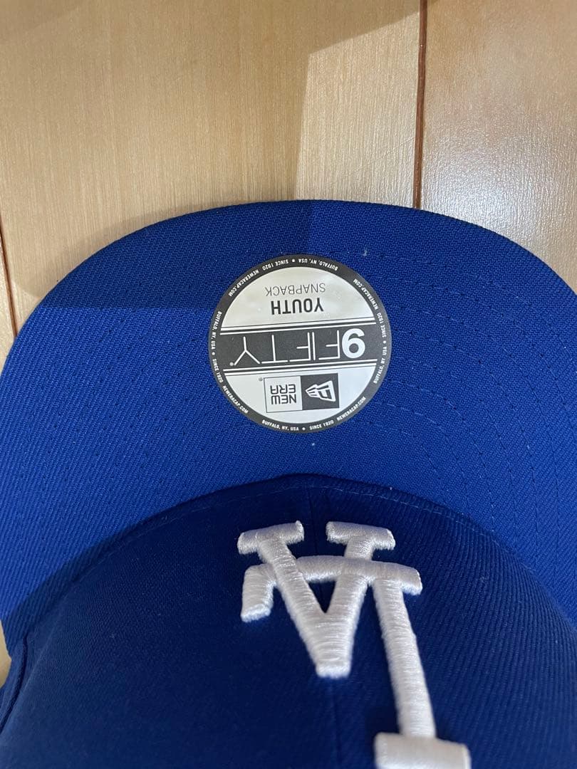 キッズ　ドジャース　MLB公式　大谷翔平　サイン刺繍入　キャップ　ニューエラ