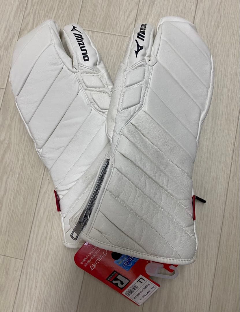 Mizuno スキーグローブ LL ホワイト