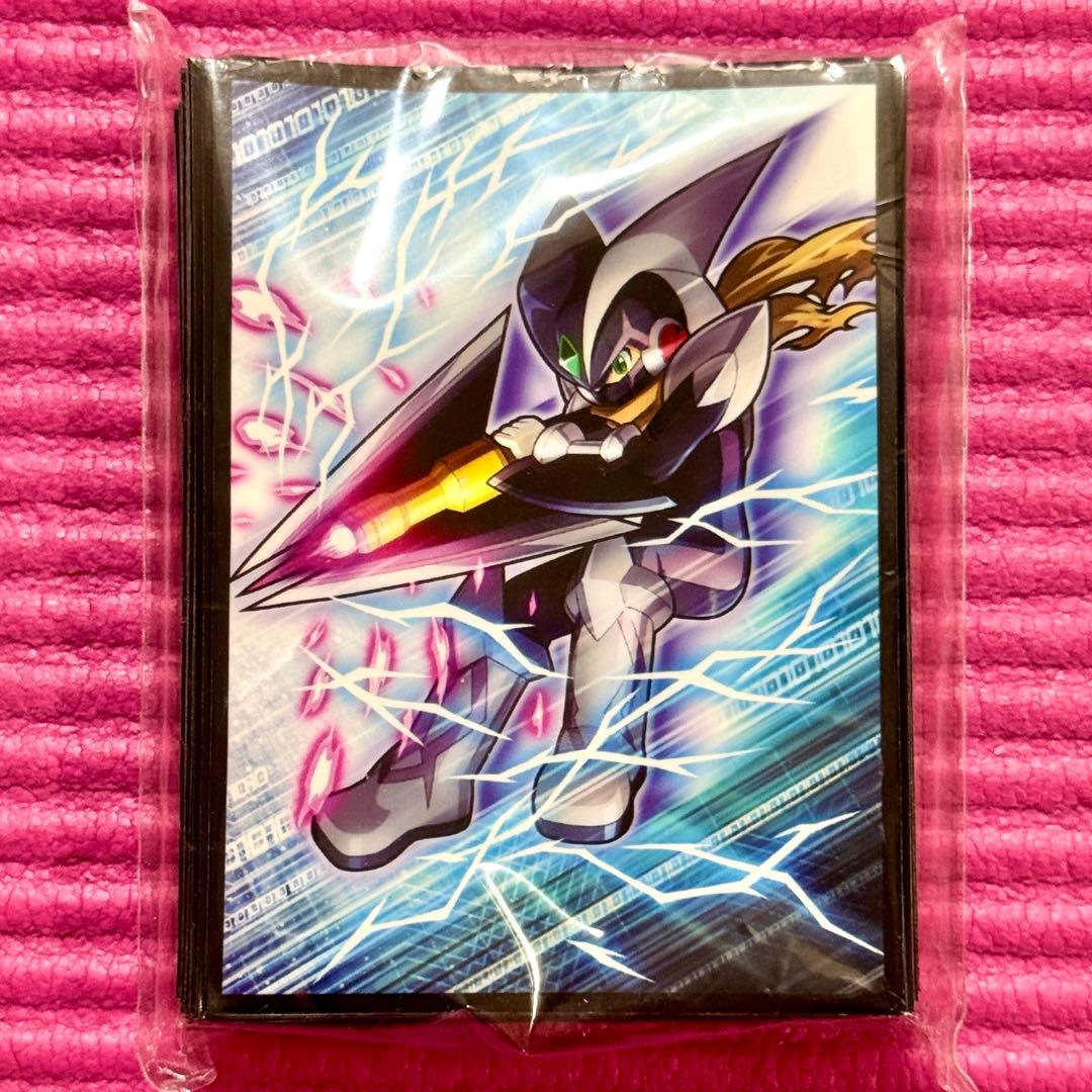 【超貴重】ロックマンエグゼ フォルテクロスロックマン マスクの中 カードスリーブ