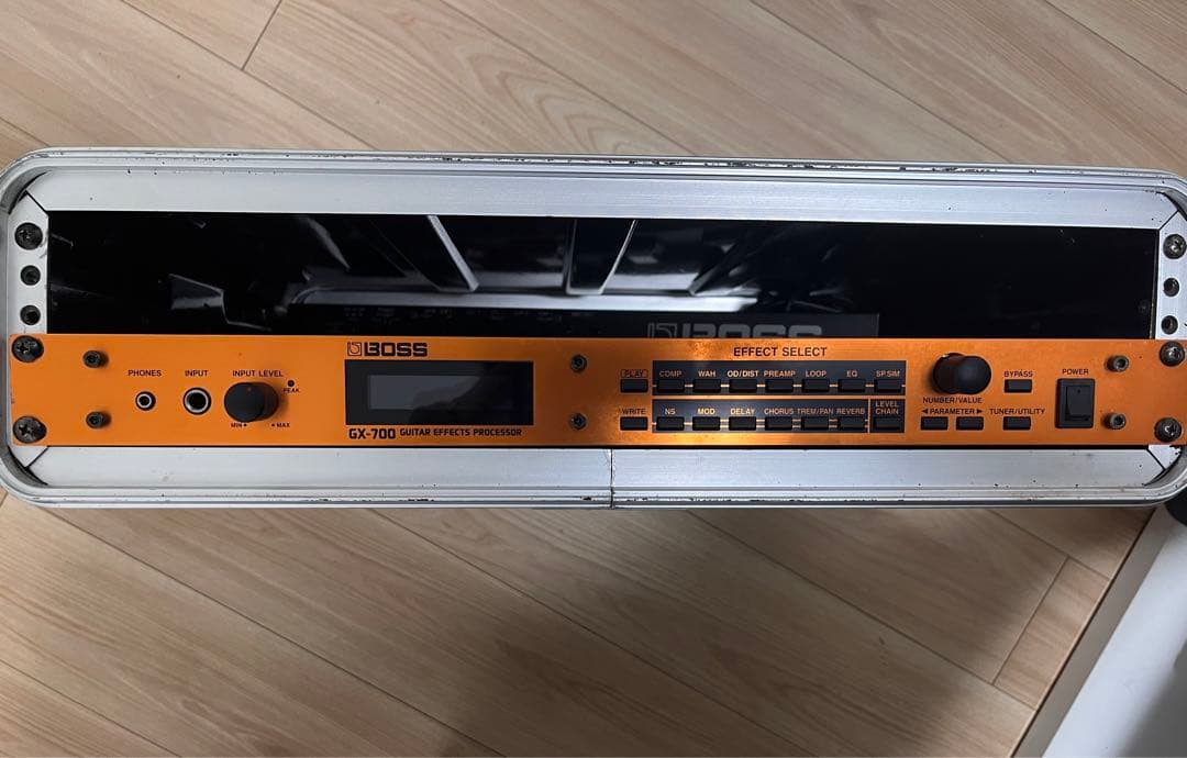 美品ギターエフェクターBOSSGX700、フットコントロールペダルの完全セット