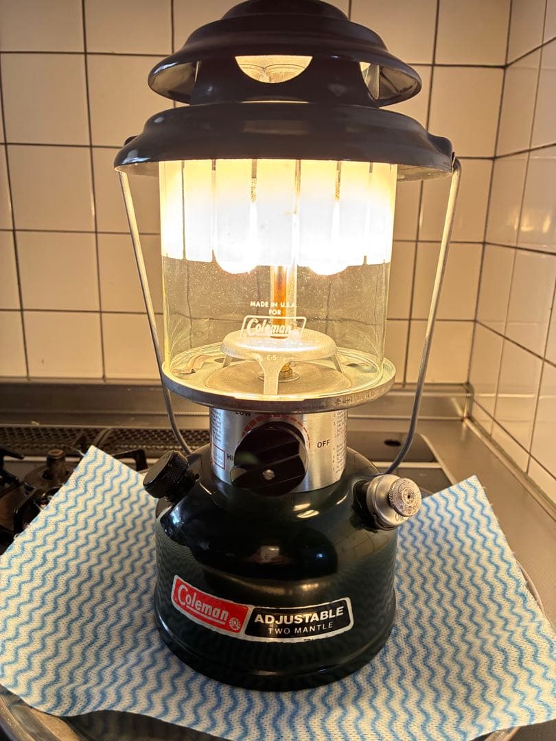 [美品]Coleman ADJUSTABLE TWO MANTLE ランタン