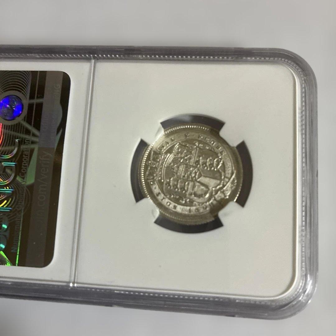1817年イギリス1シリング銀貨MS６１