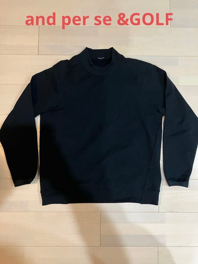 ☆美品☆and per se &GOLF リブネックプルオーバー XL