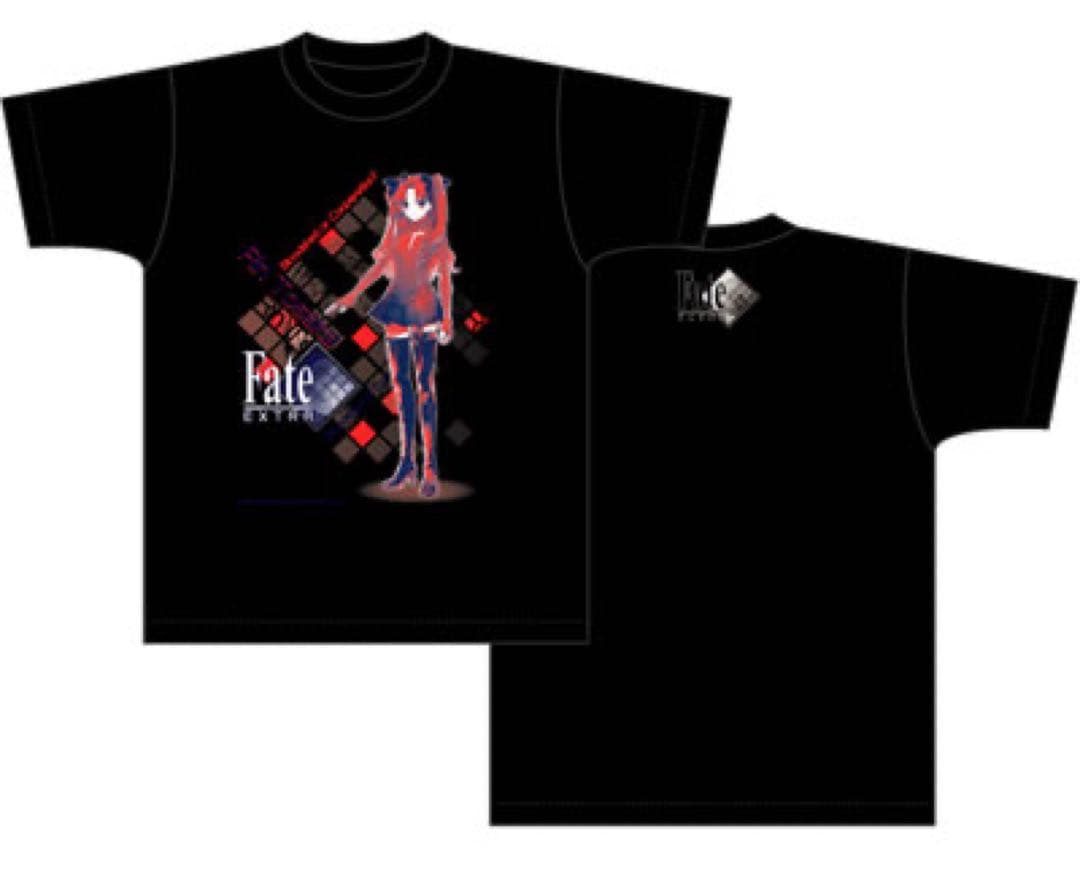 Fate EXTRA 2010 Ｔシャツ ブラック ACG 遠坂凛 Lサイズ