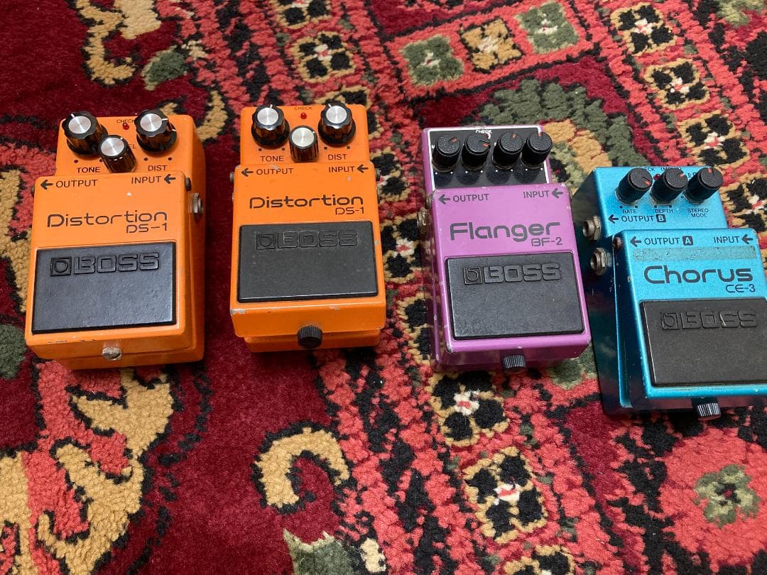 【希少黒ラベル】BOSS DS-1 銀ネジ TA7136P搭載 4点まとめセット