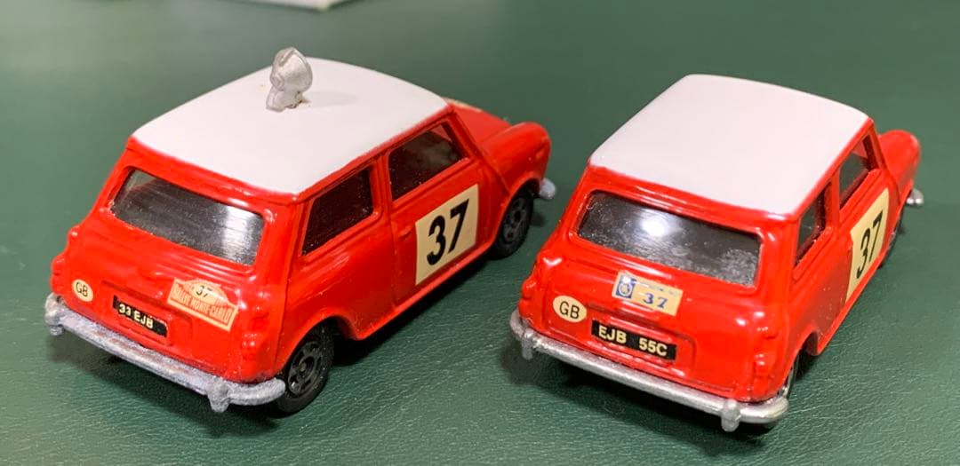 トミカ ミニクーパー トラフィック モンテカルロラリーカー ゼッケン37番 2台