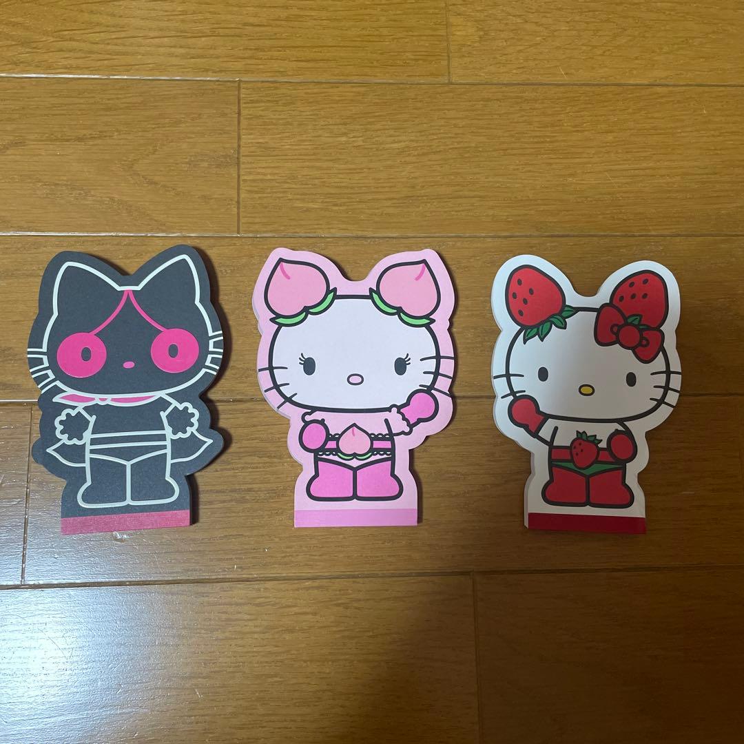 ˚*♡様 イチゴマン ハニーモモ ダークグレープマン キティ サンリオ メモパッ