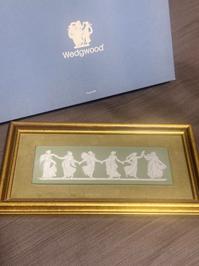 お値下げ↓WEDGEWOOD【ウェッジウッド】ジャスパー ダンシングアワー1 緑