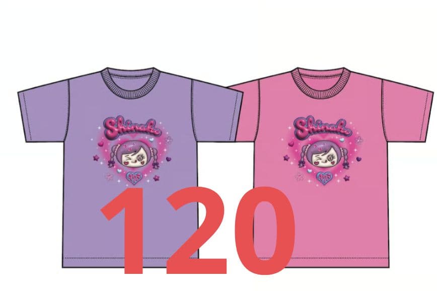 しなこ　元祖　半袖　Tシャツ パープル　ピンク