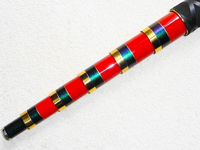【がま磯 たもの柄 マスターモデル ７３０】レア超美品7.3ｍ！熱収縮チューブ！