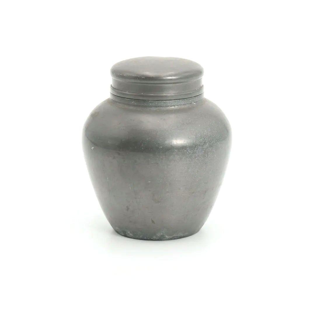 英祥堂造 古錫茶壷 茶心壷 煎茶道具 約328g　V247　BC23