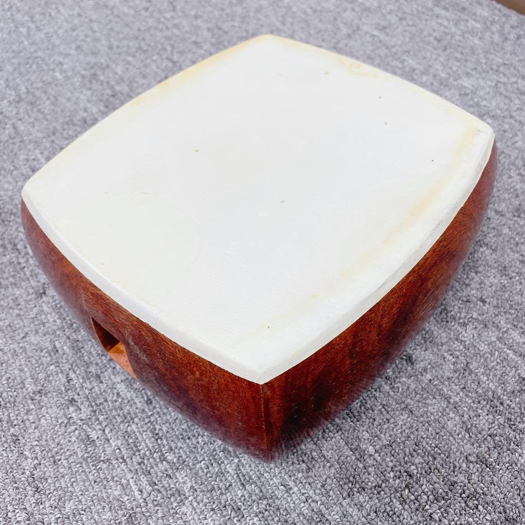 三味線 細棹 紫檀 犬皮 丸打胴 平溝 和楽器