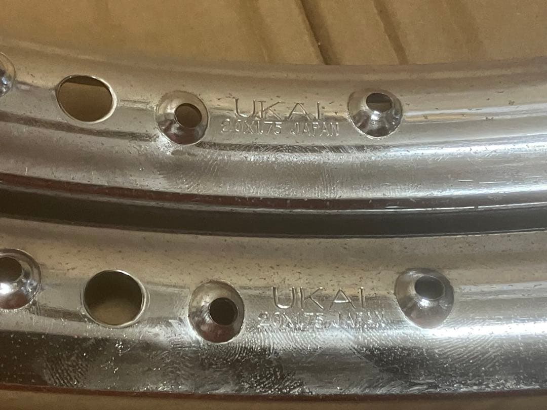 値下げ 中古 UKAI BMX タコ穴リム 2本 36h ビンテージ